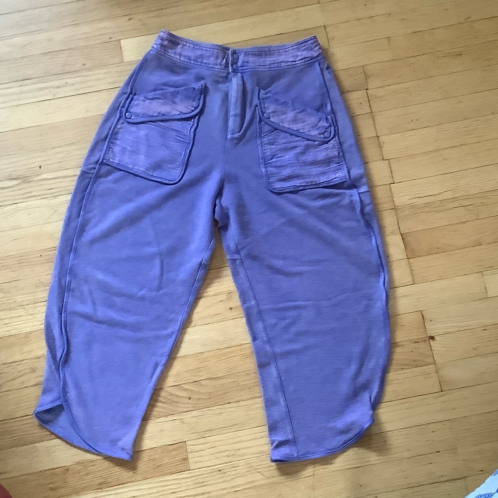 FP Movement by Free People Timko “Morocco” colored Cropped wide leg barrel pant